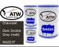 Preview: Chevrolet, Dark Smoke Gray (matt), WA501F: 500ml Lackdose + 500ml Klarlack + 250ml Härter - Set, von ATW Autoteile West.